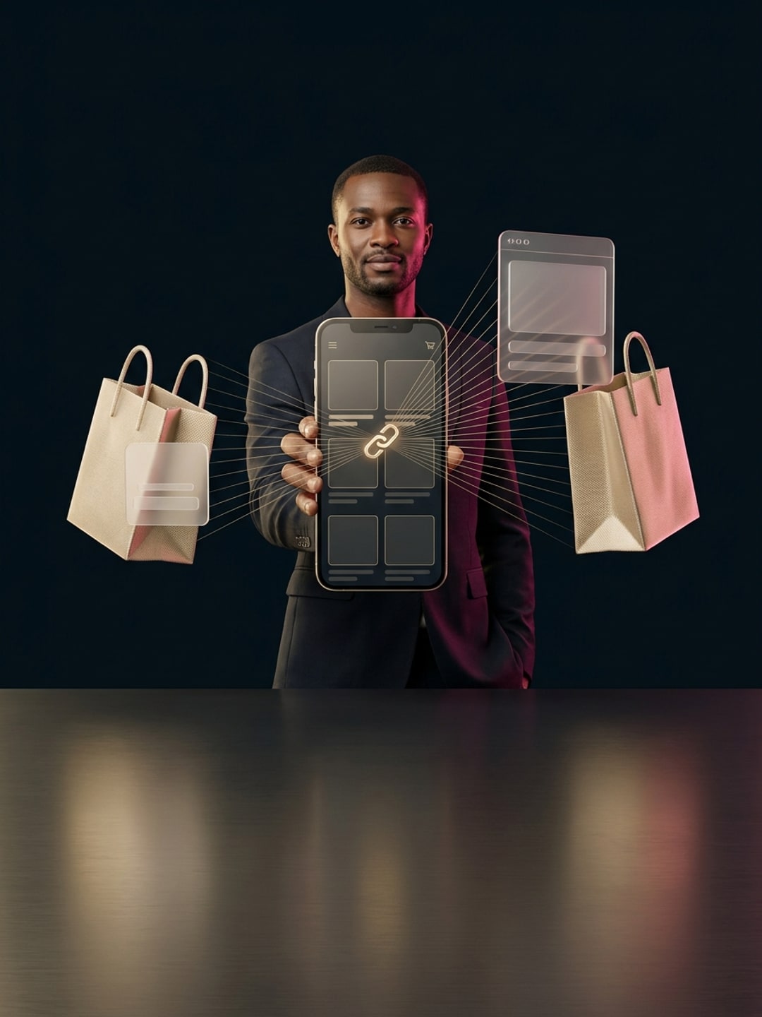 Vendor sharing an automatic G+ Brand Store link